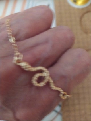 Pulsera dorada mujer eslabones