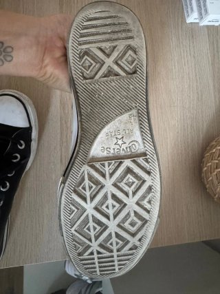 Zapatillas Converse Piel Negras Talla 37