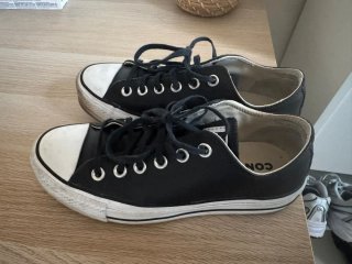 Zapatillas Converse Piel Negras Talla 37