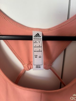 Top deportivo Adidas rosa Talla M