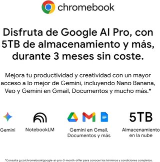 Google Chromebook portátil pantalla FullHD 14"