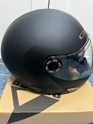 Casco moto fibra de vidrio Modular