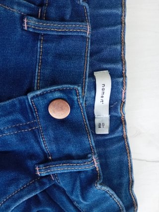 Pantalón vaquero niña con perlas