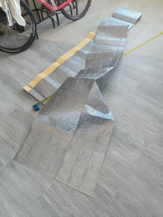 Pegatina pared efecto ladrillo. 70cm x 8 metros