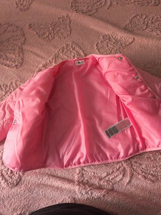 Abrigo acolchado niña rosa