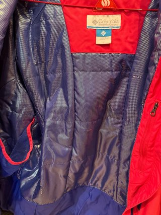 Chaqueta Columbia Nieve Ligera Roja y Azul