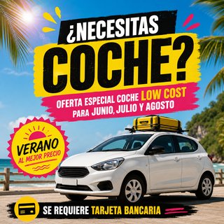 ALQUILER COCHE LOW COST VERANO