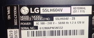Pantalla TV LG 55LH604V-ZB