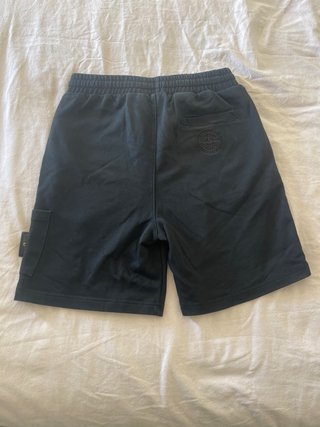 Stone Island Pantalón Corto Negro