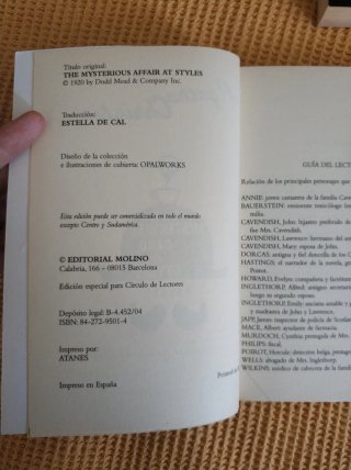 Pack 6 novelas Agatha Christie, sin leer