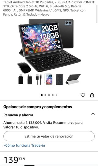 Tablet DEERTIME E15 Negra