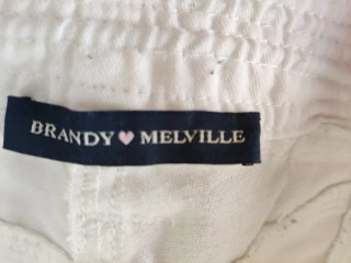 Pantalones Cargo Blancos Brandy Melville