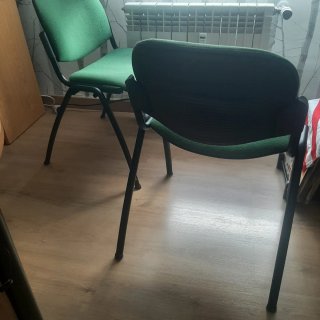 Sillas de oficina verdes (2 unidades)