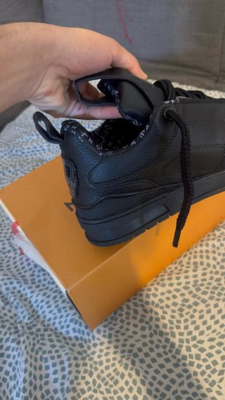 Scarpe Louis Vuitton Skate Nere