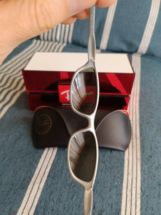 Gafas de sol Ray-Ban cutters plateadas y azules