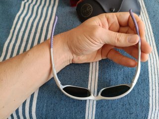 Gafas de sol Ray-Ban cutters plateadas y azules