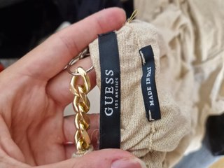 Vestido Guess Beige/Dorado Largo