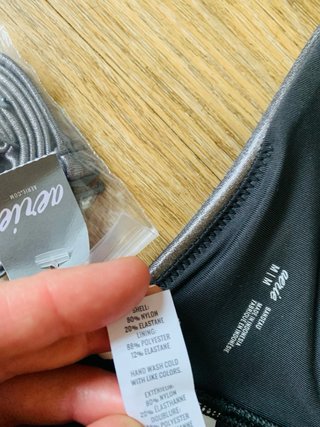 Bikini Nuevo Aerie Plateado Talla M