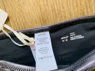 Bikini Nuevo Aerie Plateado Talla M