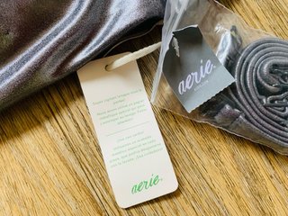 Bikini Nuevo Aerie Plateado Talla M