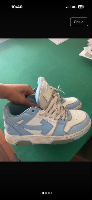 Scarpe Off-White Blu e Bianche