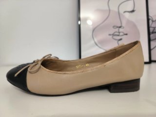 Bailarinas Chanel Clásicas Beige y Negro