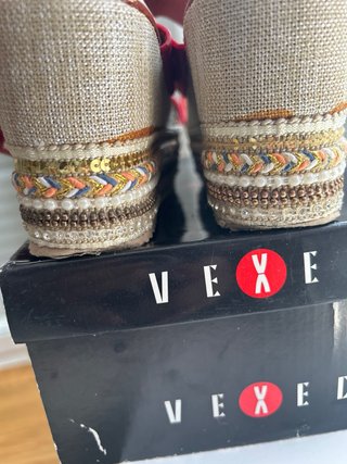 Sandalias cuña rojas talla 39