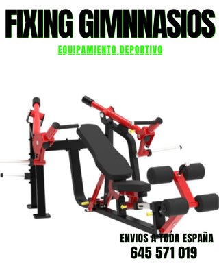 Máquina de Gimnasio Multifuncional Roja