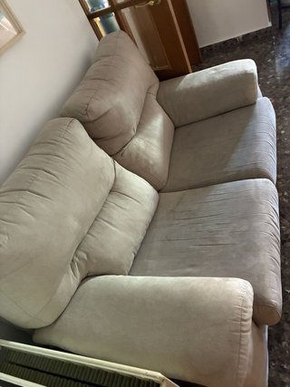 Sofá de 2 plazas beige