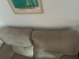 Sofá de 2 plazas beige