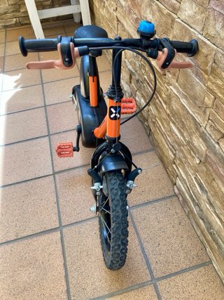 Bicicleta infantile Btwin 14 arancione