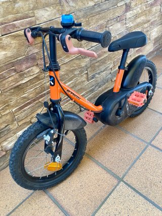 Bicicleta infantile Btwin 14 arancione
