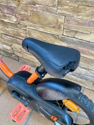 Bicicleta infantile Btwin 14 arancione