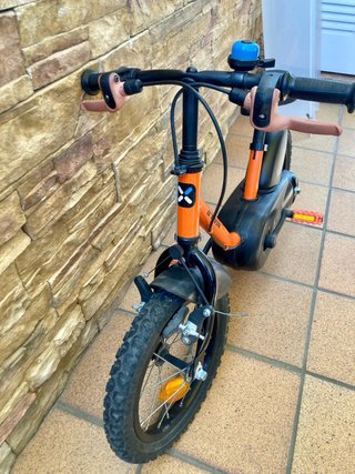Bicicleta infantile Btwin 14 arancione