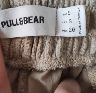 Pantalones anchos Pull&Bear unisex beige