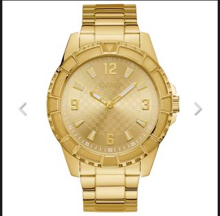 Reloj Guess Hombre Dorado Nuevo U1365G3
