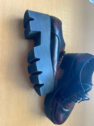 Zapatos de plataforma con cordones