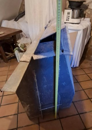 Chimenea de hierro rústica
