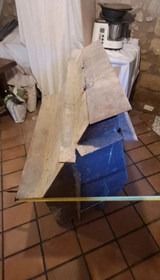 Chimenea de hierro rústica