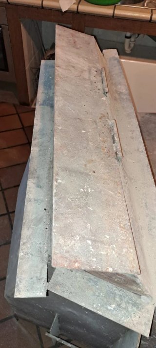 Chimenea de hierro rústica
