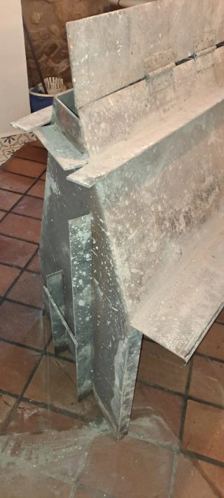Chimenea de hierro rústica