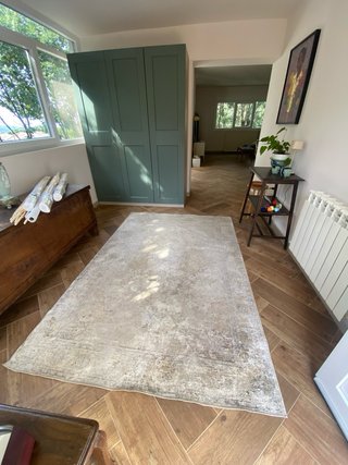 Alfombra Zara Home Beige y Gris