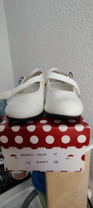 Zapatos Flamenca Blancos Talla 28