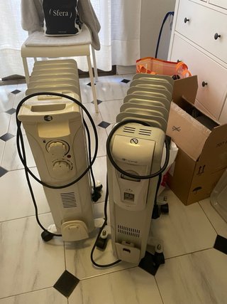 2 Estufas eléctricas radiador