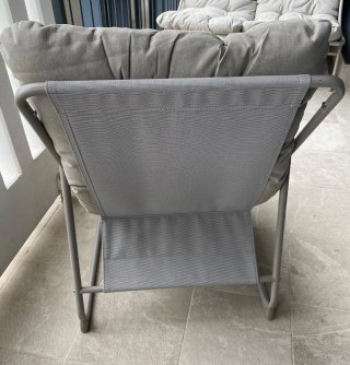 Sofá Terraza/Balcón Beige y Gris
