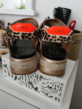 Sandalias Beige y Doradas Talla 40