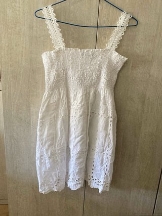 Vestido Ibicenco Blanco Talla Única