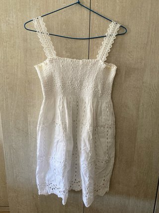 Vestido Ibicenco Blanco Talla Única