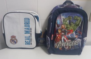 Mochilas Marvel Avengers y Real Madrid