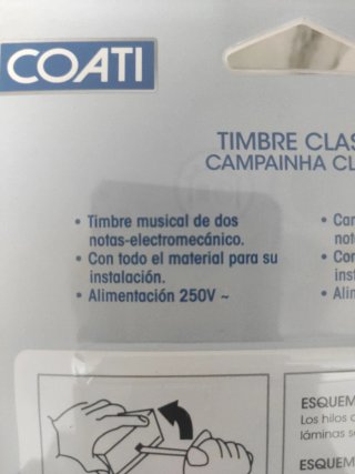 Timbre Clásico puerta COATI